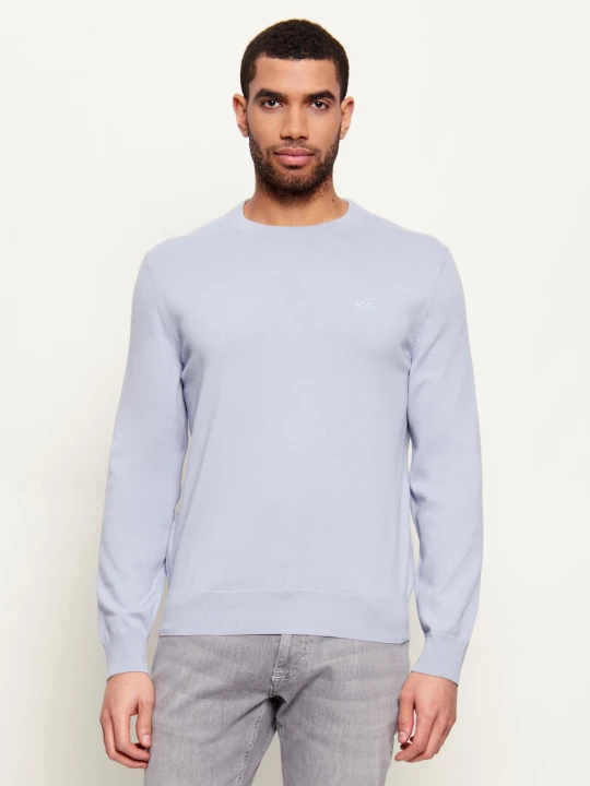 Zdjęcie produktu BOSS BLACK Sweter Upacas- | Regular Fit błękitny
