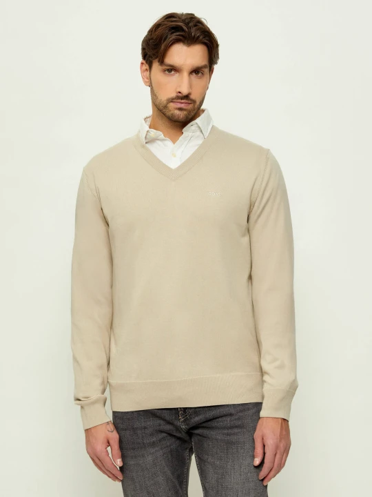 Zdjęcie produktu BOSS BLACK Sweter Upacello- | Regular Fit beżowy