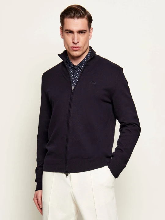 Zdjęcie produktu BOSS BLACK Sweter Upalano- | Regular Fit granatowy