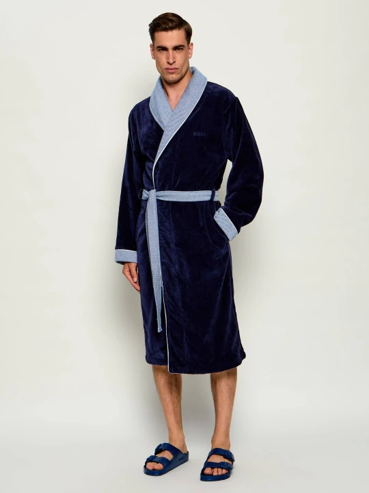 Zdjęcie produktu Boss Sleepwear Szlafrok LORD | Regular Fit granatowy