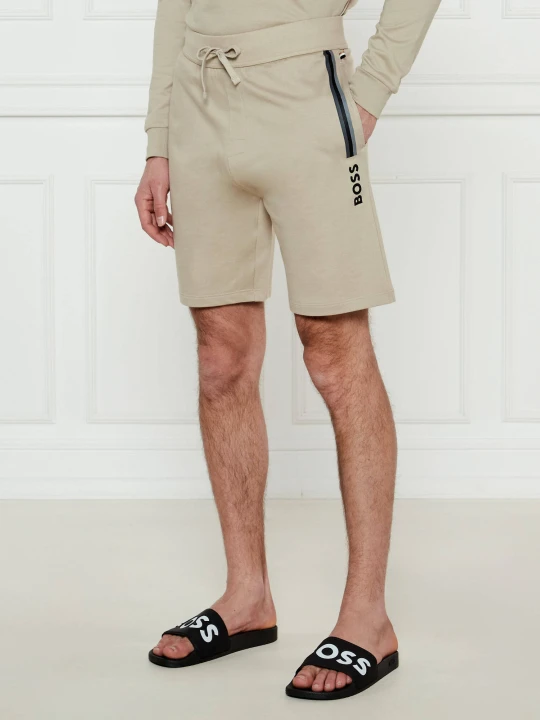 Zdjęcie produktu BOSS BLACK Szorty Authentic | Regular Fit beżowy