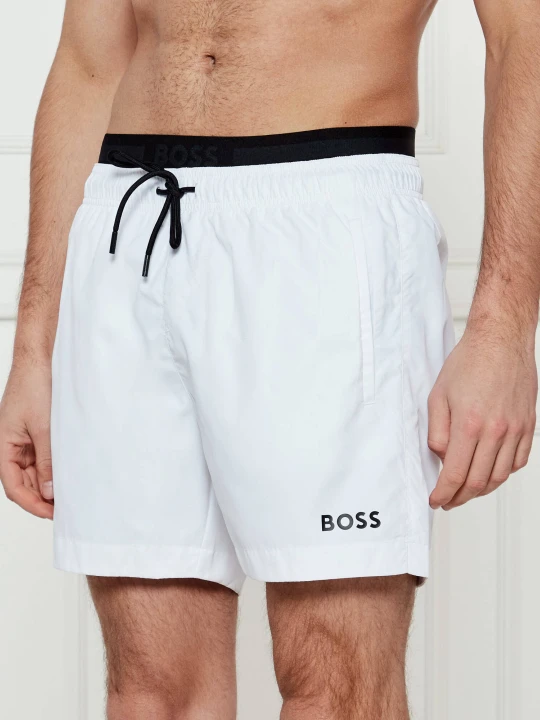 Zdjęcie produktu BOSS BLACK Szorty kąpielowe Amur | Regular Fit biały