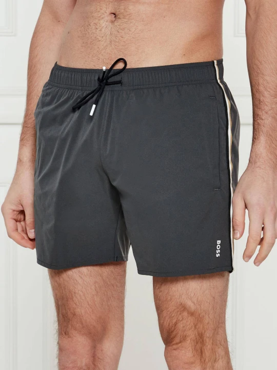 Zdjęcie produktu BOSS BLACK Szorty kąpielowe ICONIC | Regular Fit szary