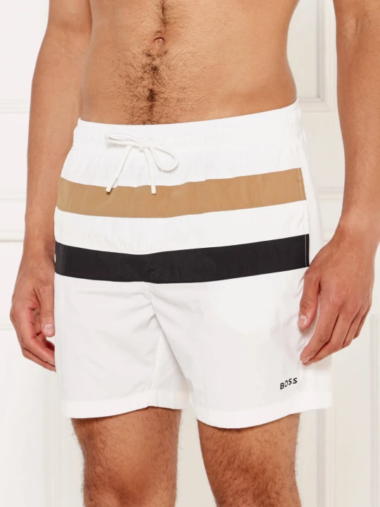 Zdjęcie produktu BOSS BLACK Szorty kąpielowe Louis | Regular Fit biały
