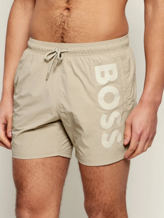 Zdjęcie produktu BOSS BLACK Szorty kąpielowe OCTOPUS | Regular Fit beżowy