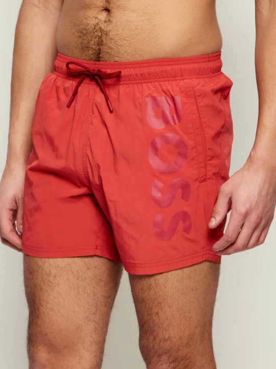 Zdjęcie produktu BOSS BLACK Szorty kąpielowe OCTOPUS | Regular Fit czerwony