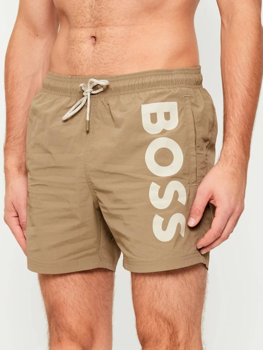 Zdjęcie produktu BOSS BLACK Szorty kąpielowe OCTOPUS | Regular Fit beżowy