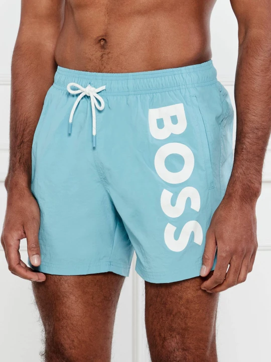 Zdjęcie produktu BOSS BLACK Szorty kąpielowe OCTOPUS | Regular Fit błękitny