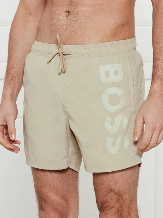 Zdjęcie produktu BOSS BLACK Szorty kąpielowe Octopus | Regular Fit beżowy