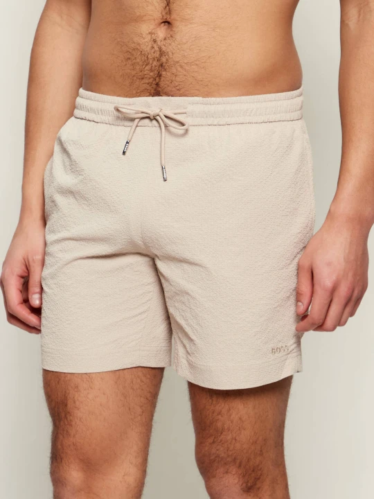 Zdjęcie produktu BOSS BLACK Szorty kąpielowe Relax_Trunk | Regular Fit beżowy