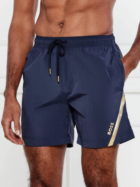 Zdjęcie produktu BOSS BLACK Szorty kąpielowe Roman | Regular Fit granatowy