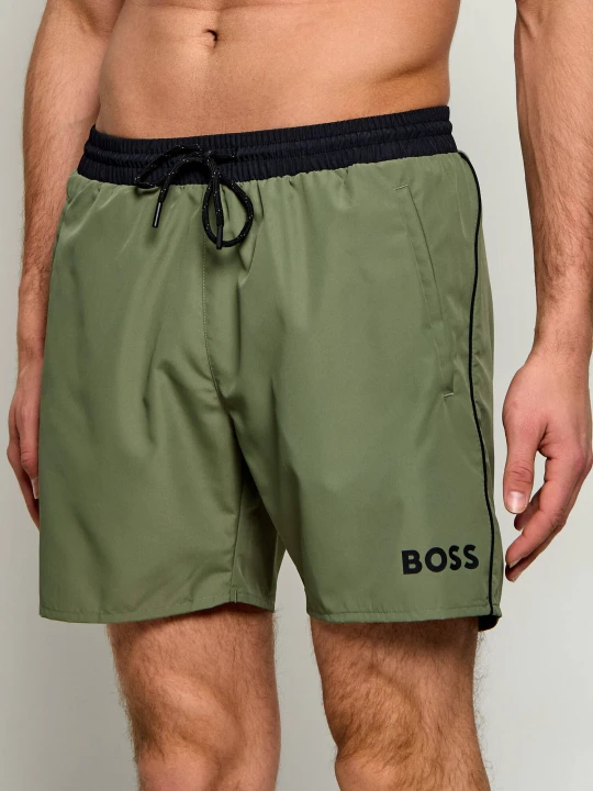 Zdjęcie produktu BOSS BLACK Szorty kąpielowe Starfish | Regular Fit zielony