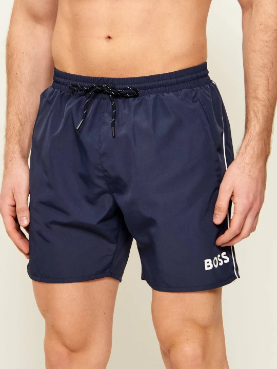 Zdjęcie produktu BOSS BLACK Szorty kąpielowe Starfish | Regular Fit granatowy