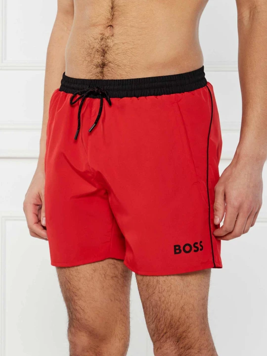 Zdjęcie produktu BOSS BLACK Szorty kąpielowe Starfish | Regular Fit czerwony