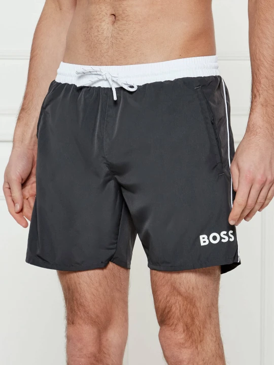 Zdjęcie produktu BOSS BLACK Szorty kąpielowe Starfish | Regular Fit grafitowy