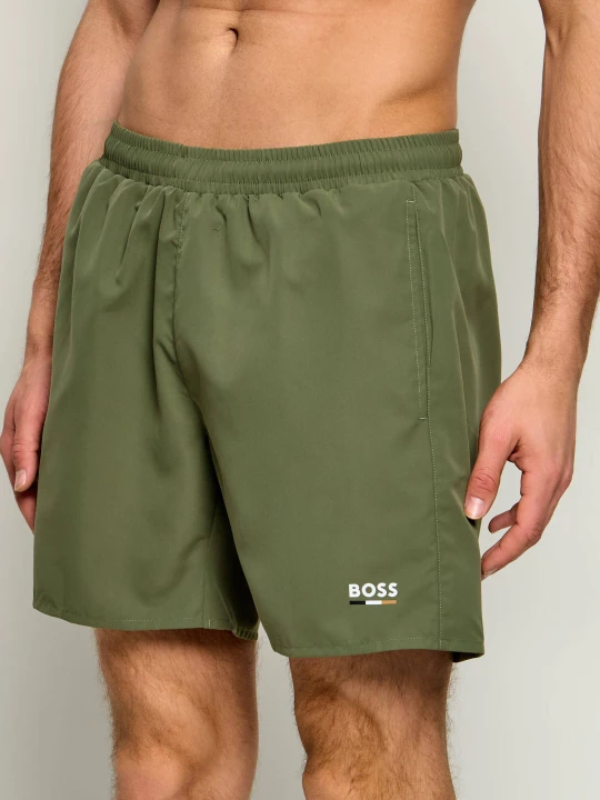 Zdjęcie produktu BOSS BLACK Szorty kąpielowe Swordfish | Regular Fit zielony