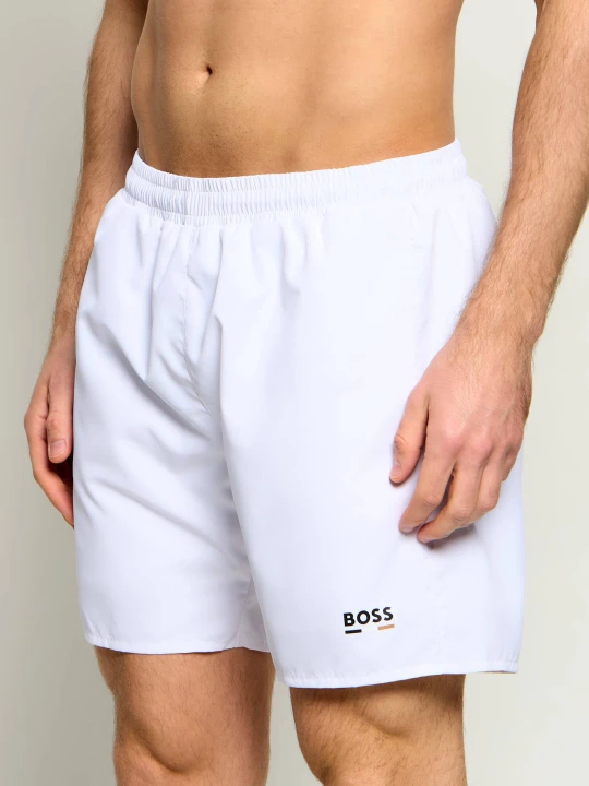 Zdjęcie produktu BOSS BLACK Szorty kąpielowe Swordfish | Regular Fit biały