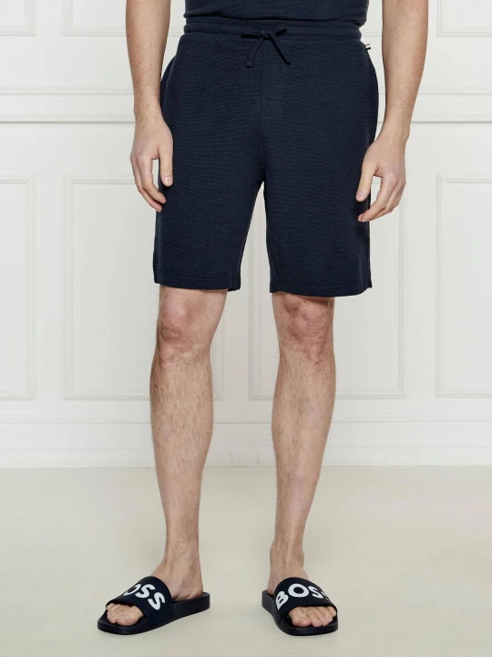 Zdjęcie produktu BOSS BLACK Szorty Rib | Regular Fit granatowy