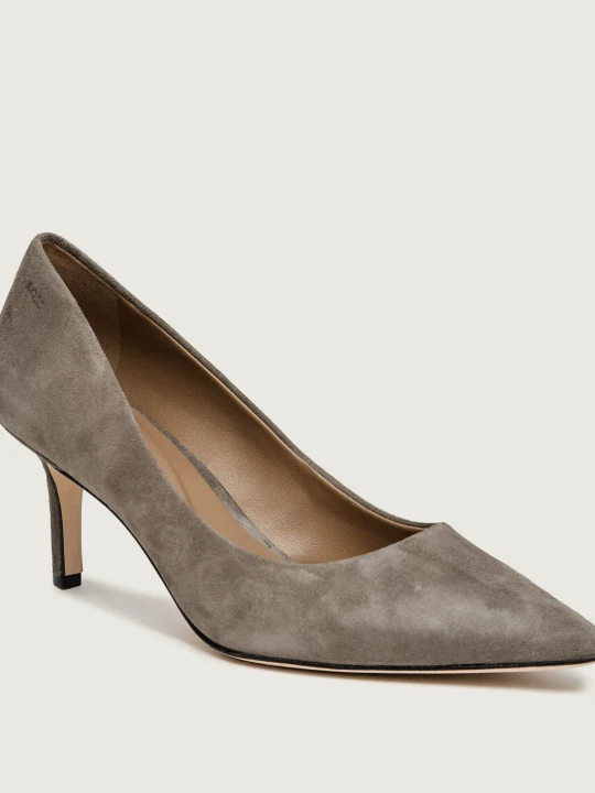 Zdjęcie produktu BOSS BLACK Szpilki Miah_Pump70_SD | zamsz żółty