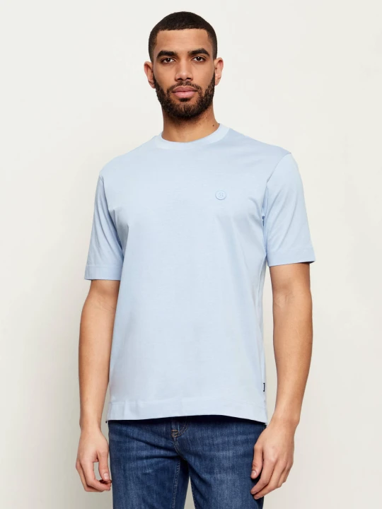 Zdjęcie produktu BOSS BLACK T-shirt C-Tames 98 | Regular Fit | mercerised błękitny