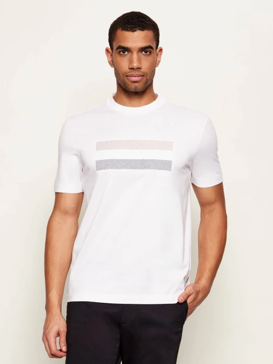 Zdjęcie produktu BOSS BLACK T-shirt C-Taut 10 | Regular Fit | mercerised biały