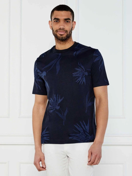 Zdjęcie produktu BOSS BLACK T-shirt C-Taut 13 | Regular Fit | mercerised granatowy