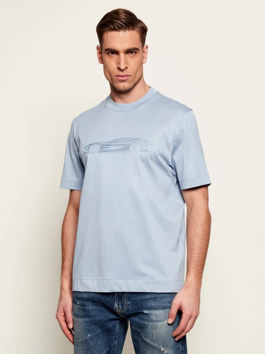 Zdjęcie produktu BOSS BLACK T-shirt C-Taut 242_AM | BOSS x Aston Martin | Regular Fit błękitny