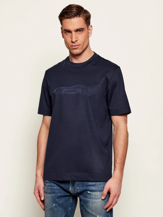 Zdjęcie produktu BOSS BLACK T-shirt C-Taut 242_AM | BOSS x Aston Martin | Regular Fit granatowy