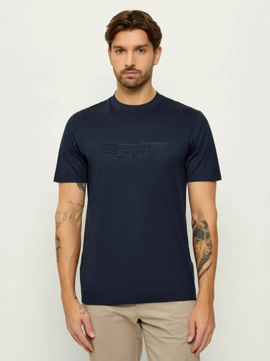 Zdjęcie produktu BOSS BLACK T-shirt C-Taut 249_AM | BOSS x Aston Martin | Regular Fit granatowy