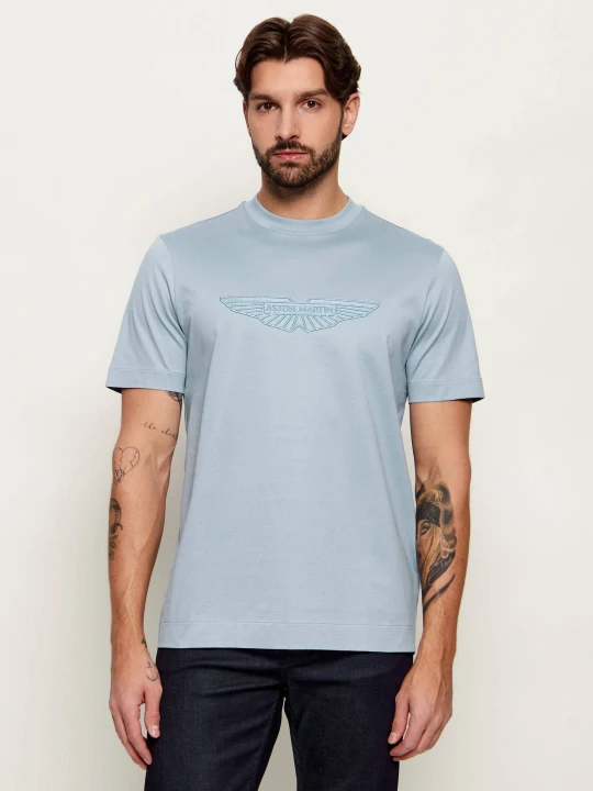 Zdjęcie produktu BOSS BLACK T-shirt C-Taut 249_AM | BOSS X Aston Martin | Regular Fit błękitny