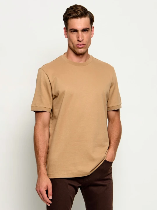 Zdjęcie produktu BOSS BLACK T-shirt C-Taut 90 | Regular Fit beżowy