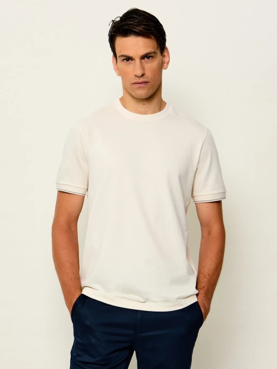 Zdjęcie produktu BOSS BLACK T-shirt C-Taut 90 | Regular Fit ecru