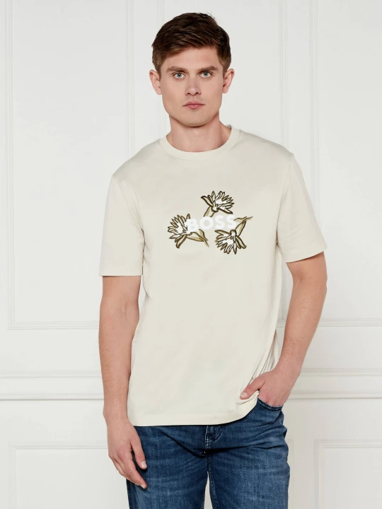 Zdjęcie produktu BOSS BLACK T-shirt C-Thompson 121 | Regular Fit beżowy