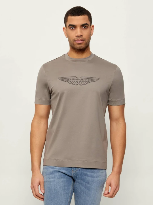 Zdjęcie produktu BOSS BLACK T-shirt C-Thompson 243_AM | BOSS x Aston Martin | Regular Fit beżowy