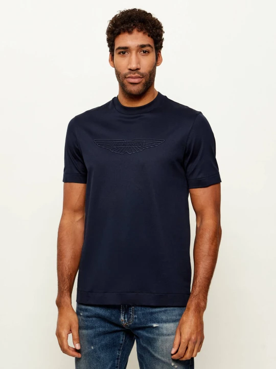 Zdjęcie produktu BOSS BLACK T-shirt C-Thompson 243_AM | BOSS x Aston Martin | Regular Fit granatowy
