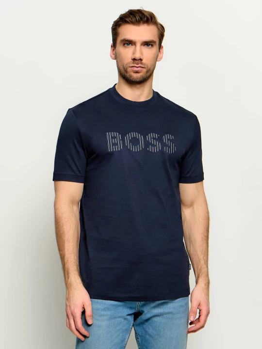 Zdjęcie produktu BOSS BLACK T-shirt C-Thompson 41 | Regular Fit | mercerised granatowy