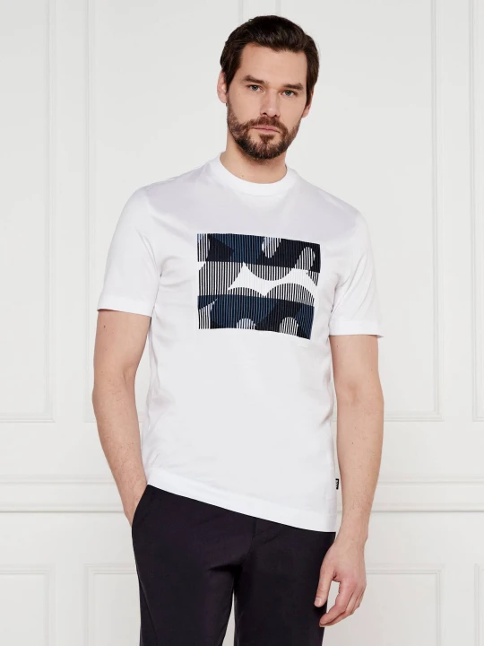 Zdjęcie produktu BOSS BLACK T-shirt C-Thompson | Regular Fit | mercerised biały