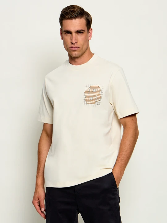 Zdjęcie produktu BOSS BLACK T-shirt C-Tigerman 49 | Regular Fit beżowy