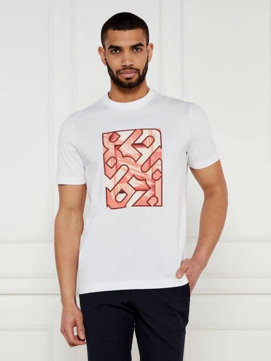 Zdjęcie produktu BOSS BLACK T-shirt H-Taut 81 | Regular Fit biały