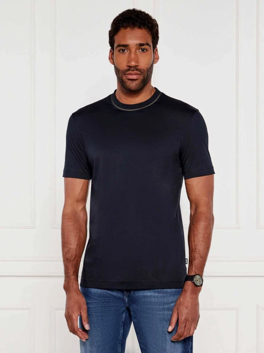 Zdjęcie produktu BOSS BLACK T-shirt H-Tessler 199 | Slim Fit | mercerised granatowy