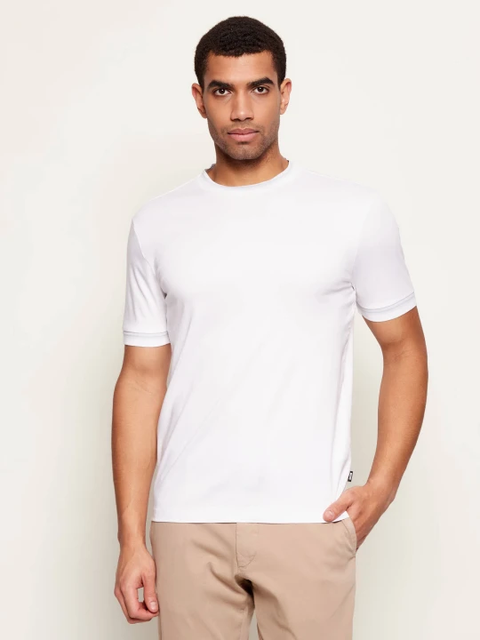 Zdjęcie produktu BOSS BLACK T-shirt H-Tessler 202 | Slim Fit biały