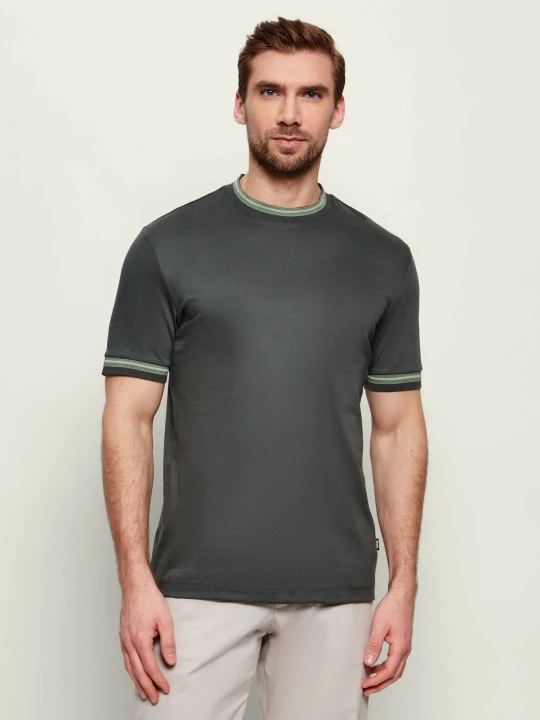 Zdjęcie produktu BOSS BLACK T-shirt H-Tessler 202 | Slim Fit | mercerised zielony