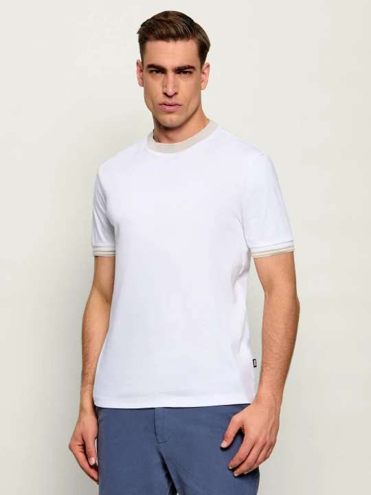 Zdjęcie produktu BOSS BLACK T-shirt H-Tessler 238 | Slim Fit | mercerised biały