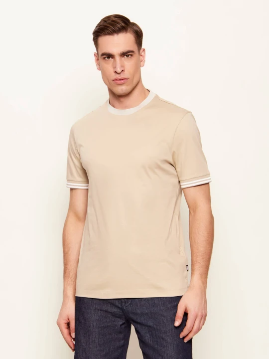 Zdjęcie produktu BOSS BLACK T-shirt H-Tessler | Slim Fit | mercerised beżowy