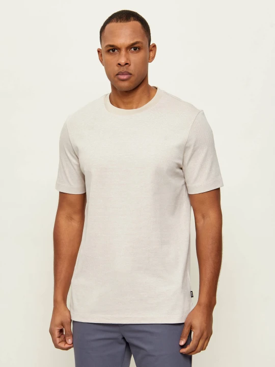Zdjęcie produktu BOSS BLACK T-shirt H-Thompson 102 | Regular Fit beżowy