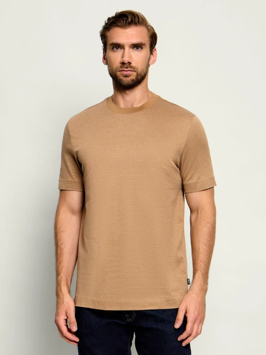 Zdjęcie produktu BOSS BLACK T-shirt H-Thompson 181 | Regular Fit beżowy