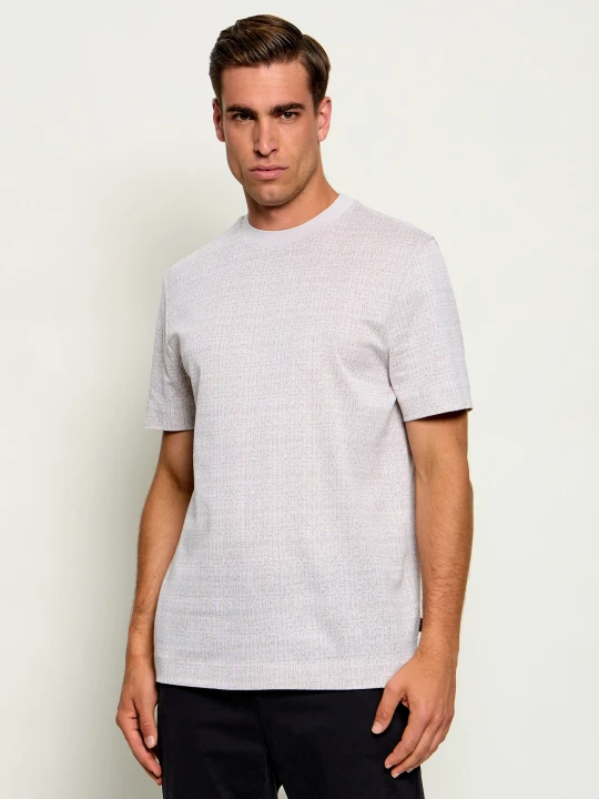 Zdjęcie produktu BOSS BLACK T-shirt H-Thompson 181 | Regular Fit | mercerised beżowy