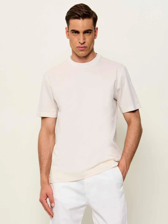 Zdjęcie produktu BOSS BLACK T-shirt H-Thompson 316 | Regular Fit | mercerised beżowy