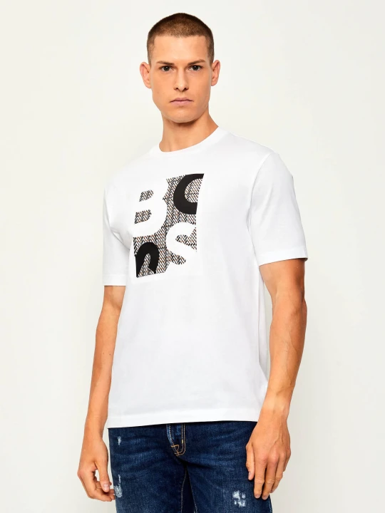 Zdjęcie produktu BOSS BLACK T-shirt H-Thompson 655 | Regular Fit | mercerised biały