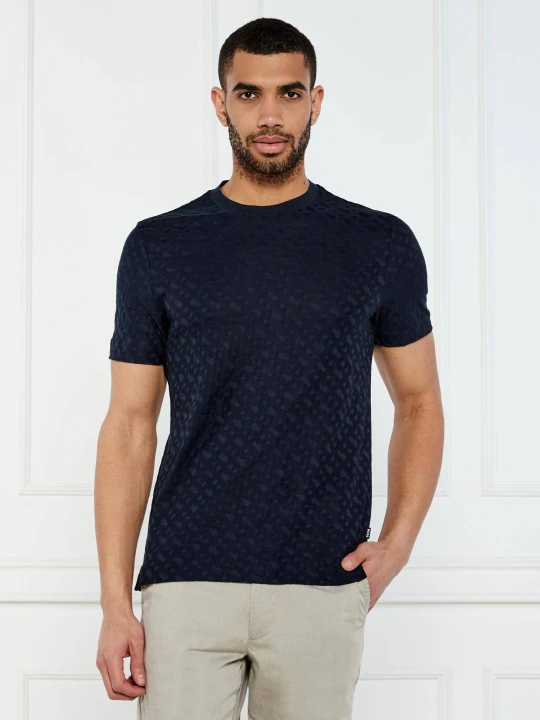 Zdjęcie produktu BOSS BLACK T-shirt H-Thompson 80 | Regular Fit | mercerised granatowy